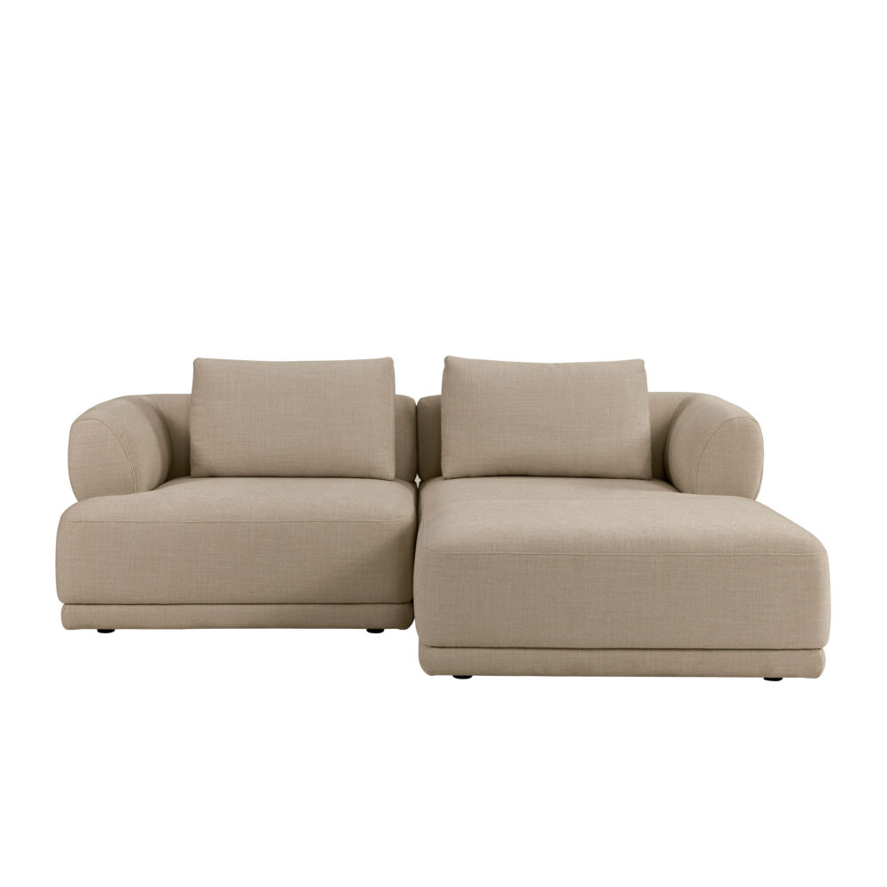 Burano-Sofa-331-Attraction-18-Sand-1,5-pers-#0G3+Chaiselong-0H2#-kopier