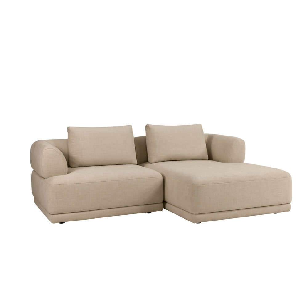 Burano-Sofa-331-Attraction-18-Sand-1,5-pers-#0G3+Chaiselong-0H2#_1